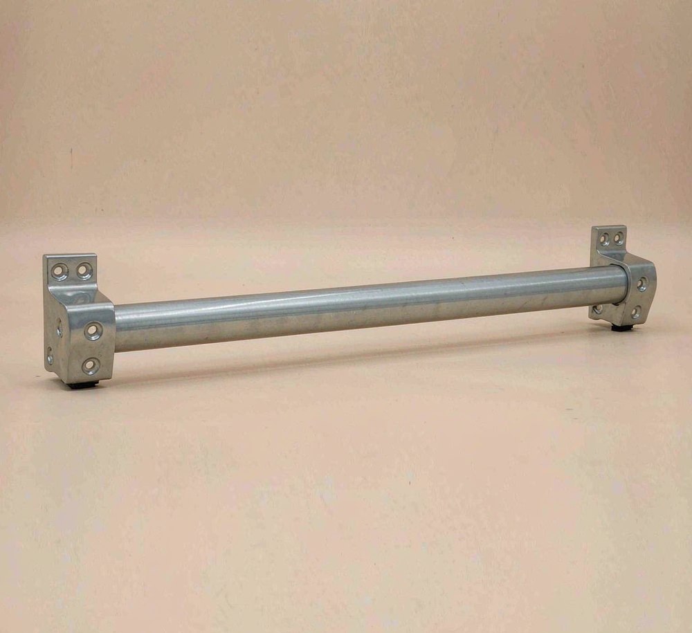 Linear Bar Handle — Brushed stainless steel, engineered for metal caskets